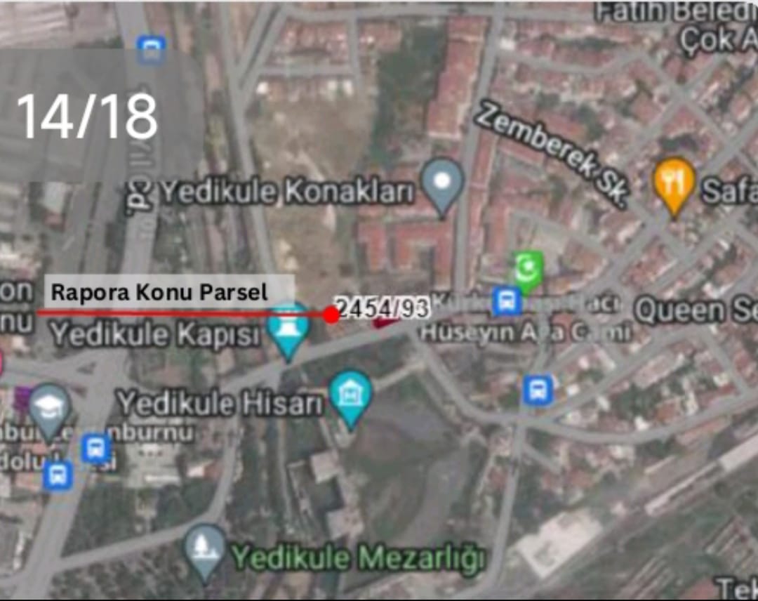 Kiralık ARSA, İstanbul / FATİH / HACIEVHETTİN